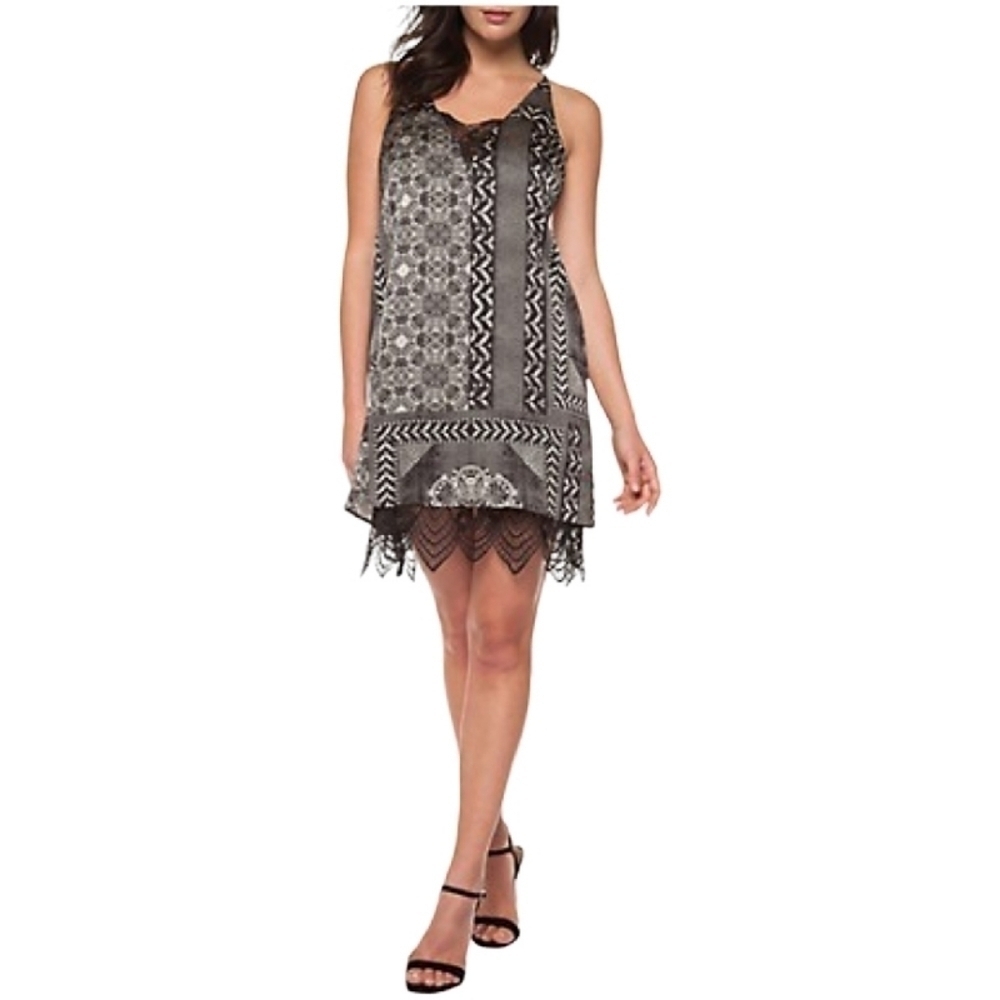 Dex Boho Printed Halter Dress - Sz  S
